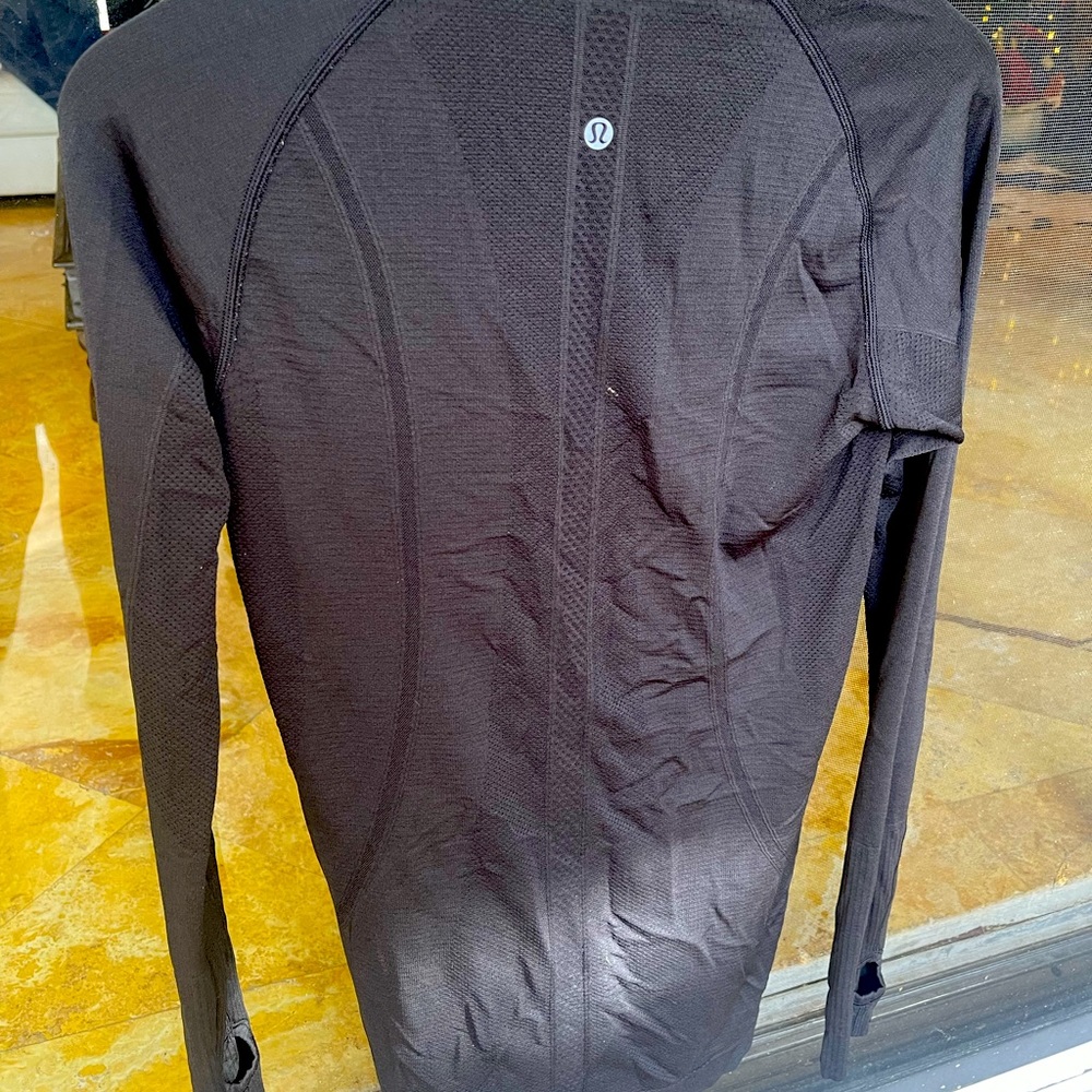 Black lululemon  LONG SLEEVE SWIFTLY TECH T-shirt #lululemon